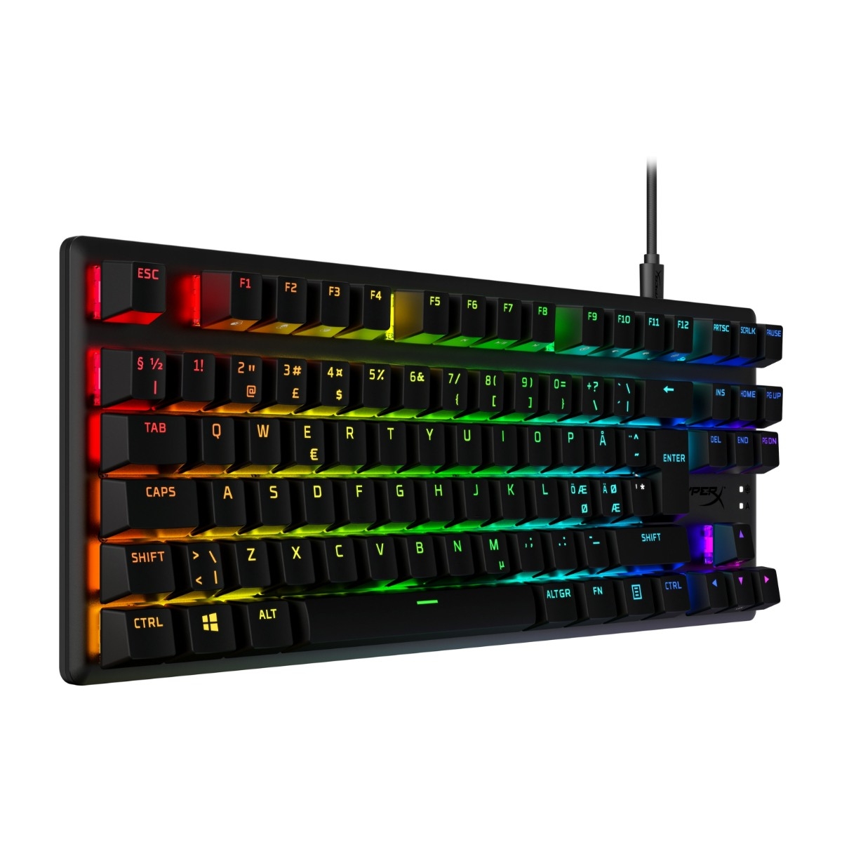 HyperX Alloy Origins Core PBT gaming tastatur, HyperX Red billede 2