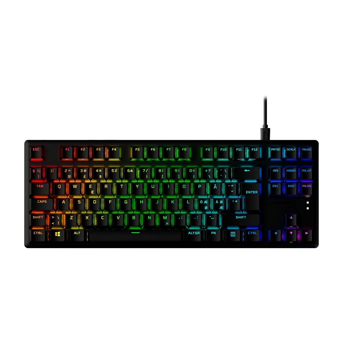 HyperX Alloy Origins Core PBT gaming tastatur, HyperX Aqua billede 1