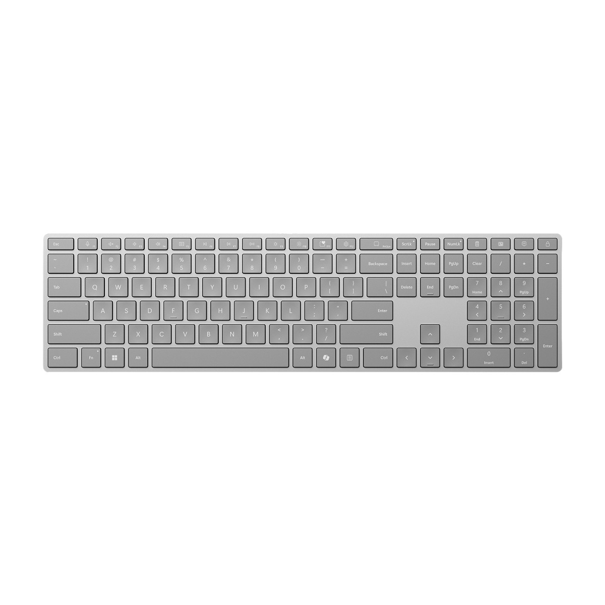 Microsoft Surface (2nd Edition) trådløst tastatur, Nordic, Grå billede 1