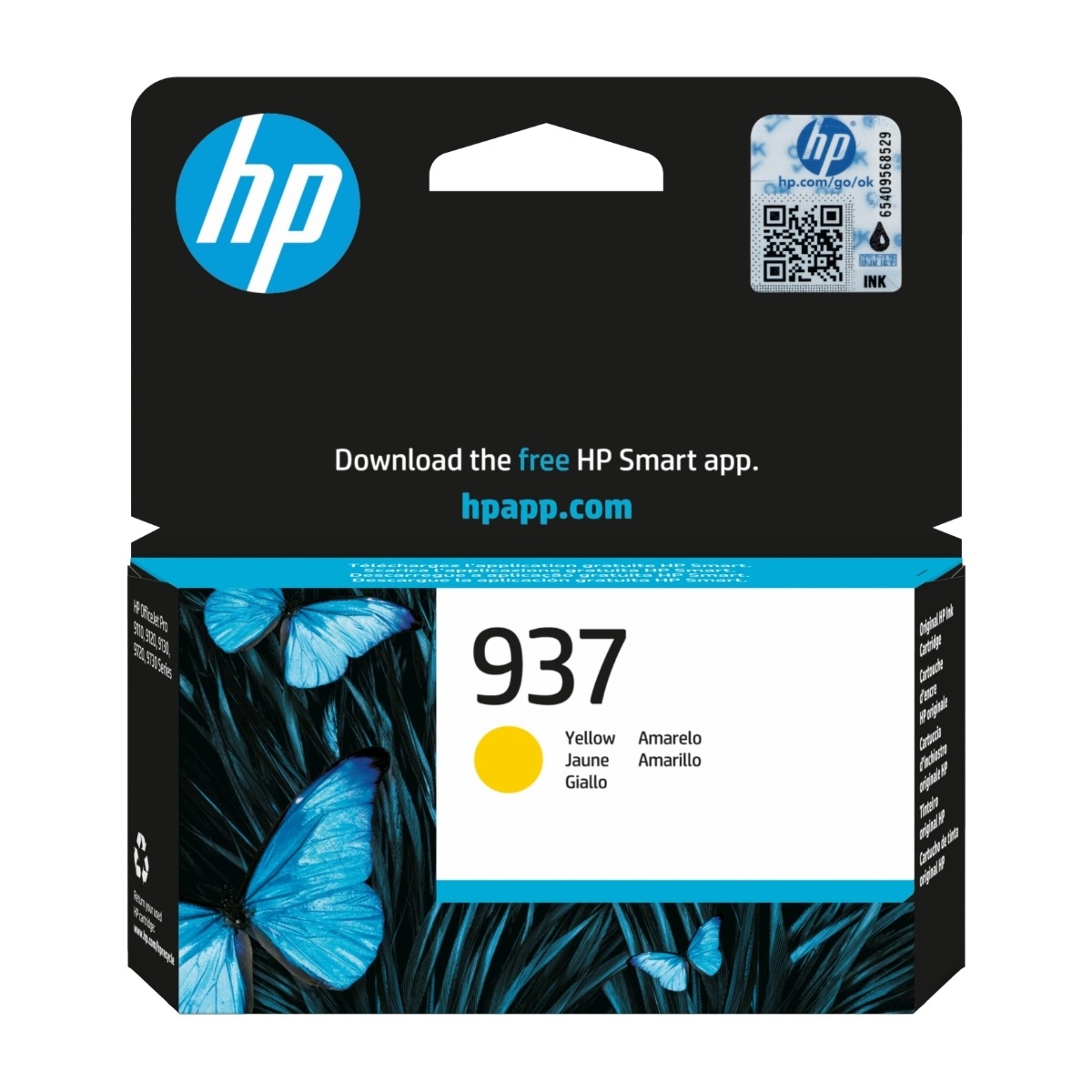 HP 937, gul blækpatron billede 1