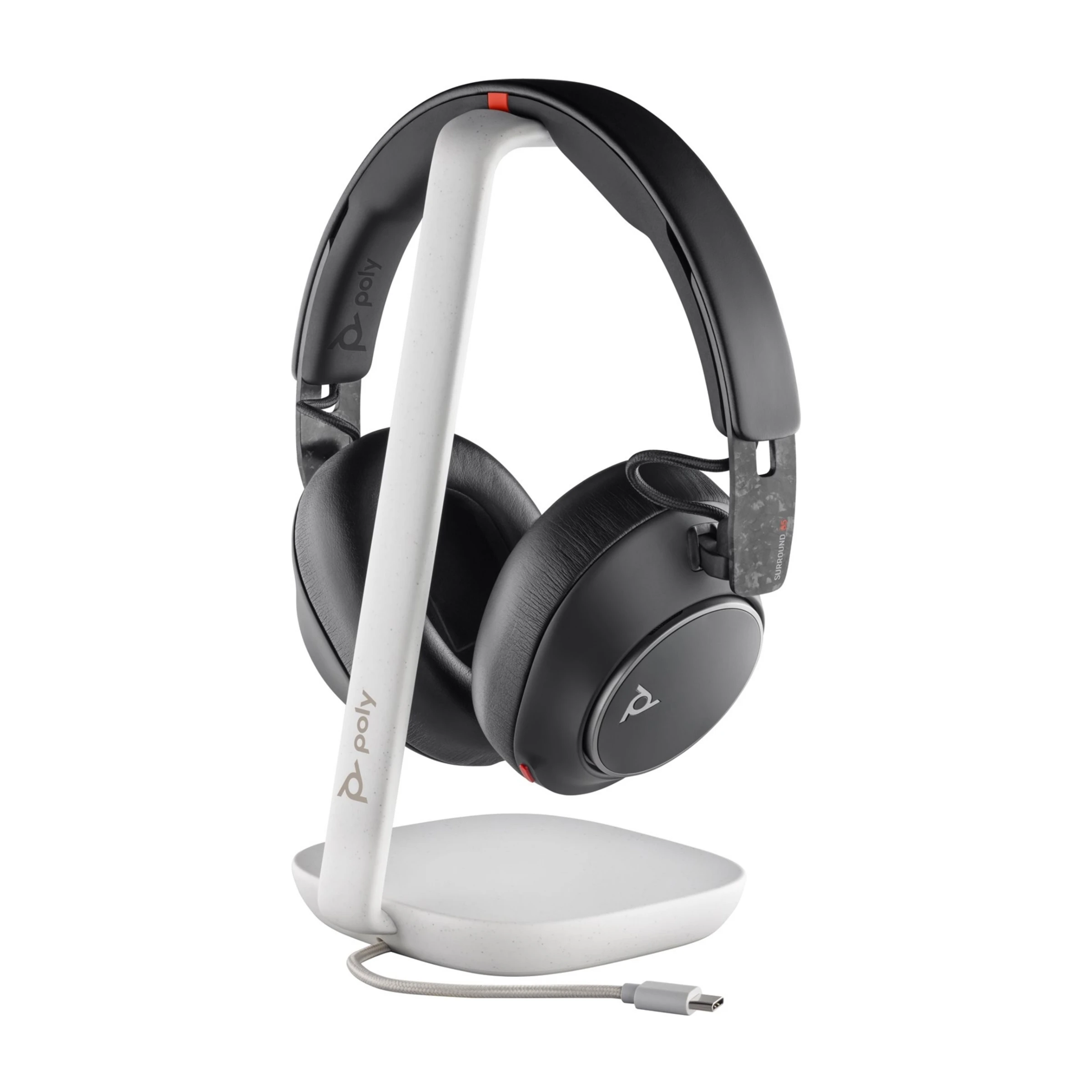 HP Poly Voyager Surround 85 UC headset, sort billede 4