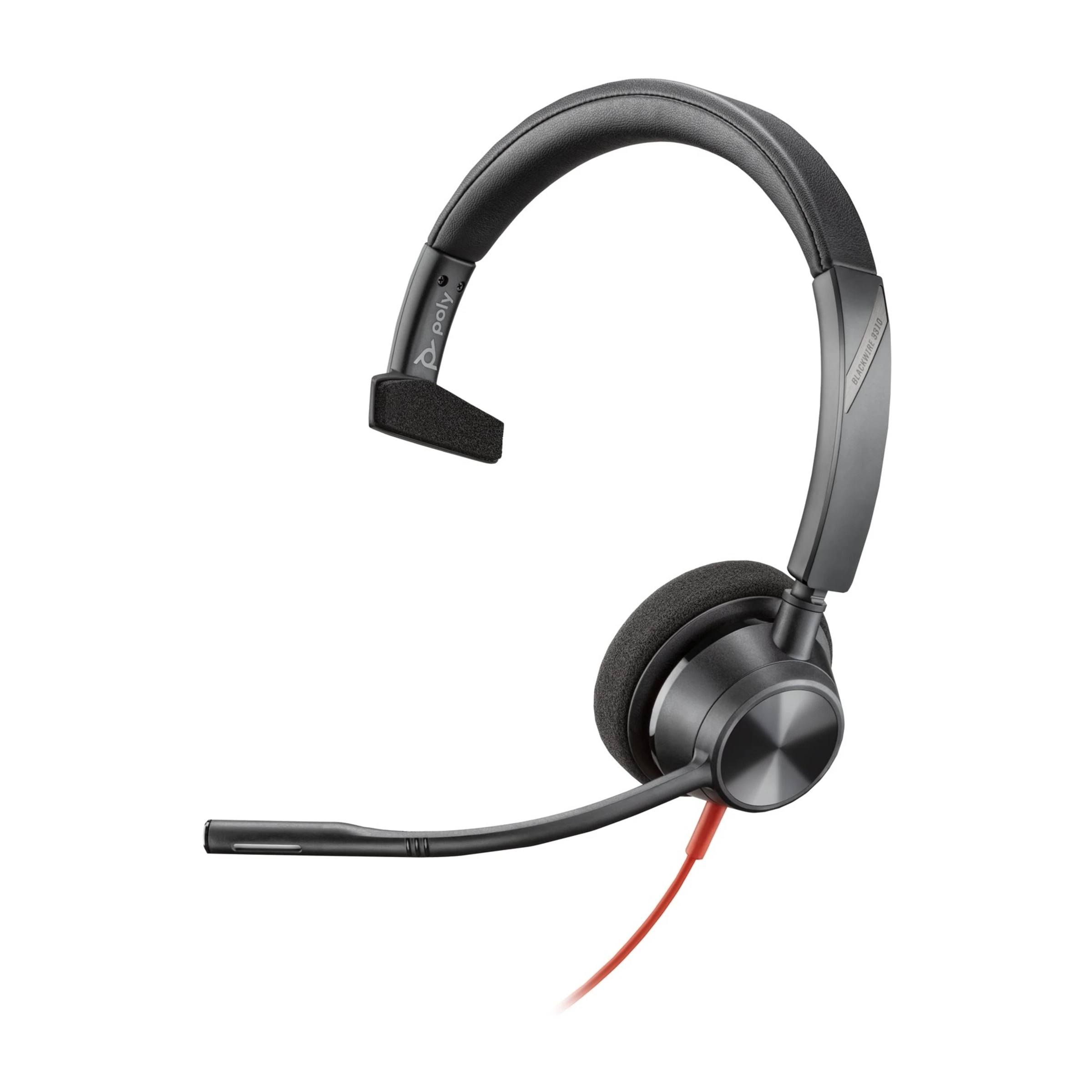 HP Poly Blackwire 3310 Mono Teams USB-C headset, sort billede 4
