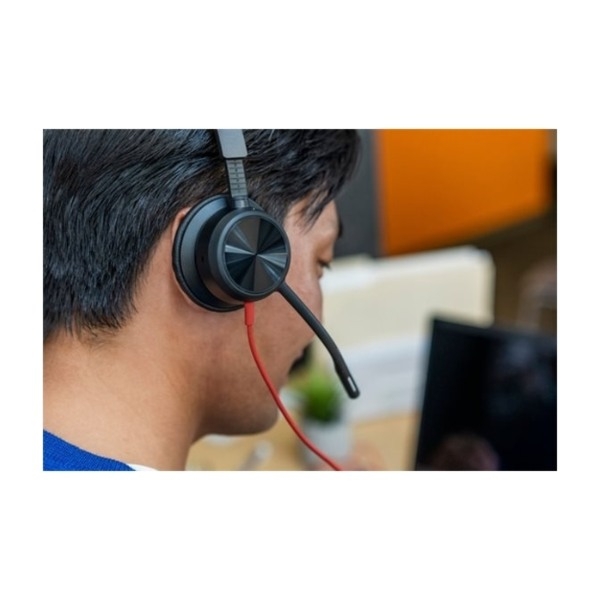 HP Poly Blackwire 8225 Teams USB-C headset, sort billede 2