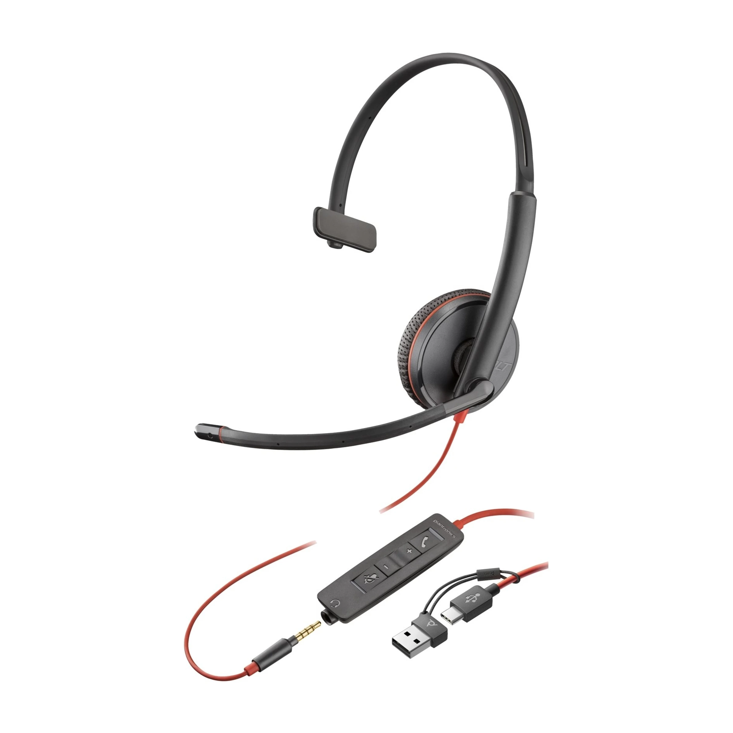HP Poly Blackwire 3215 headset, sort billede 2