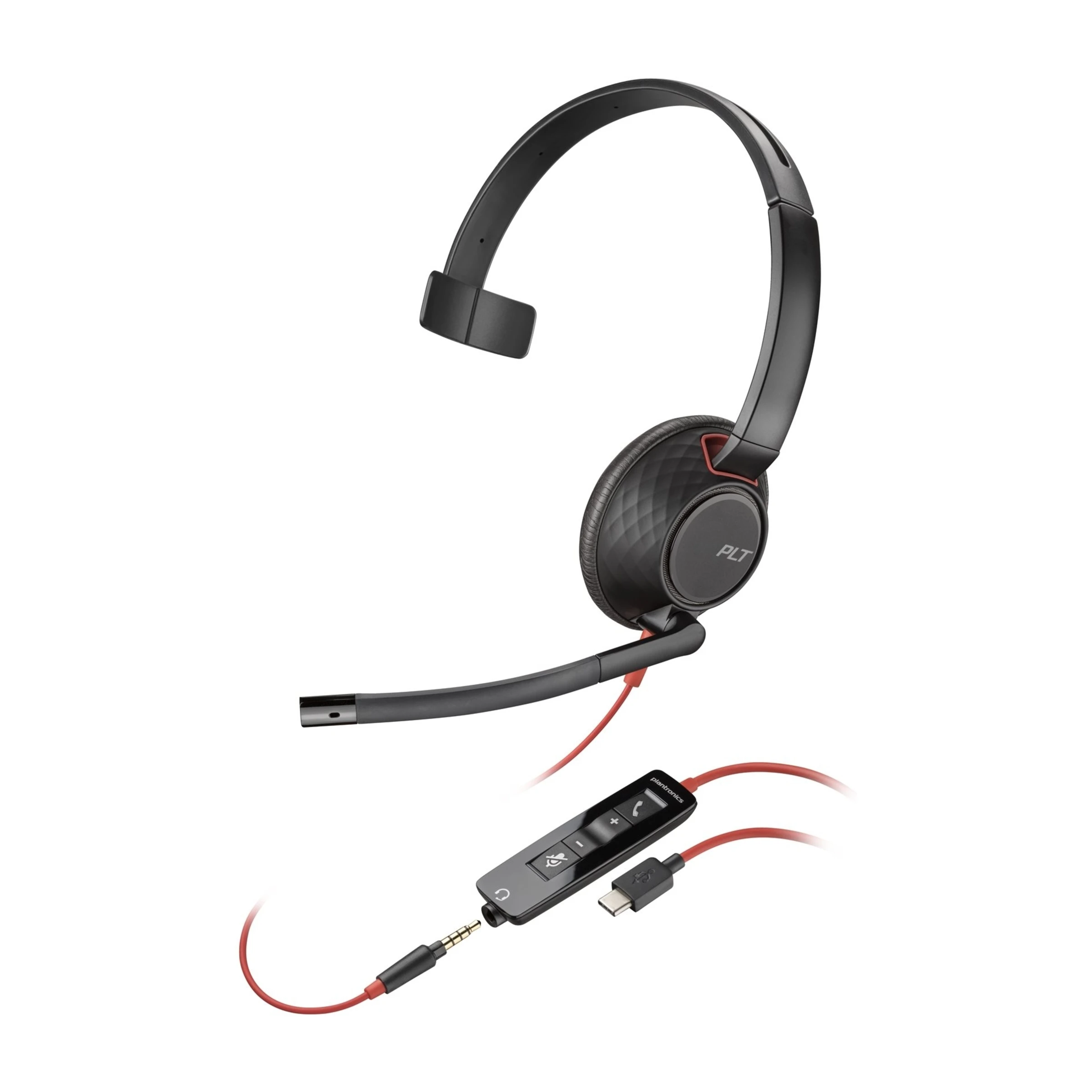 HP Poly Blackwire 5210 Mono USB-C headset, sort billede 2