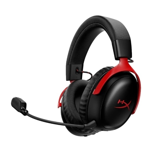 HyperX Cloud III S trådløst gaming headset, sort/rød billede 1