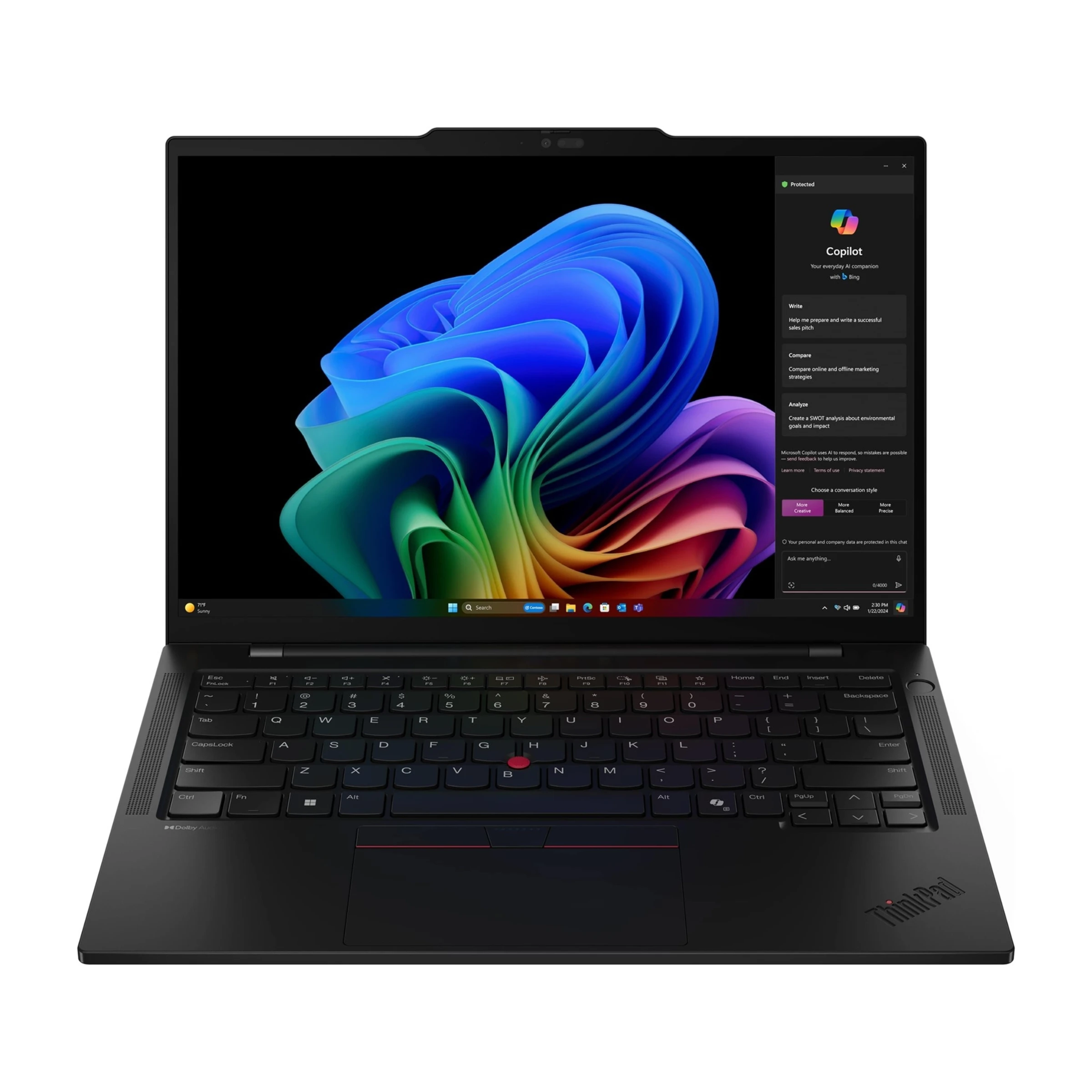 Lenovo ThinkPad T14s Gen 6 21TB0032MX 14" bærbar pc billede 3