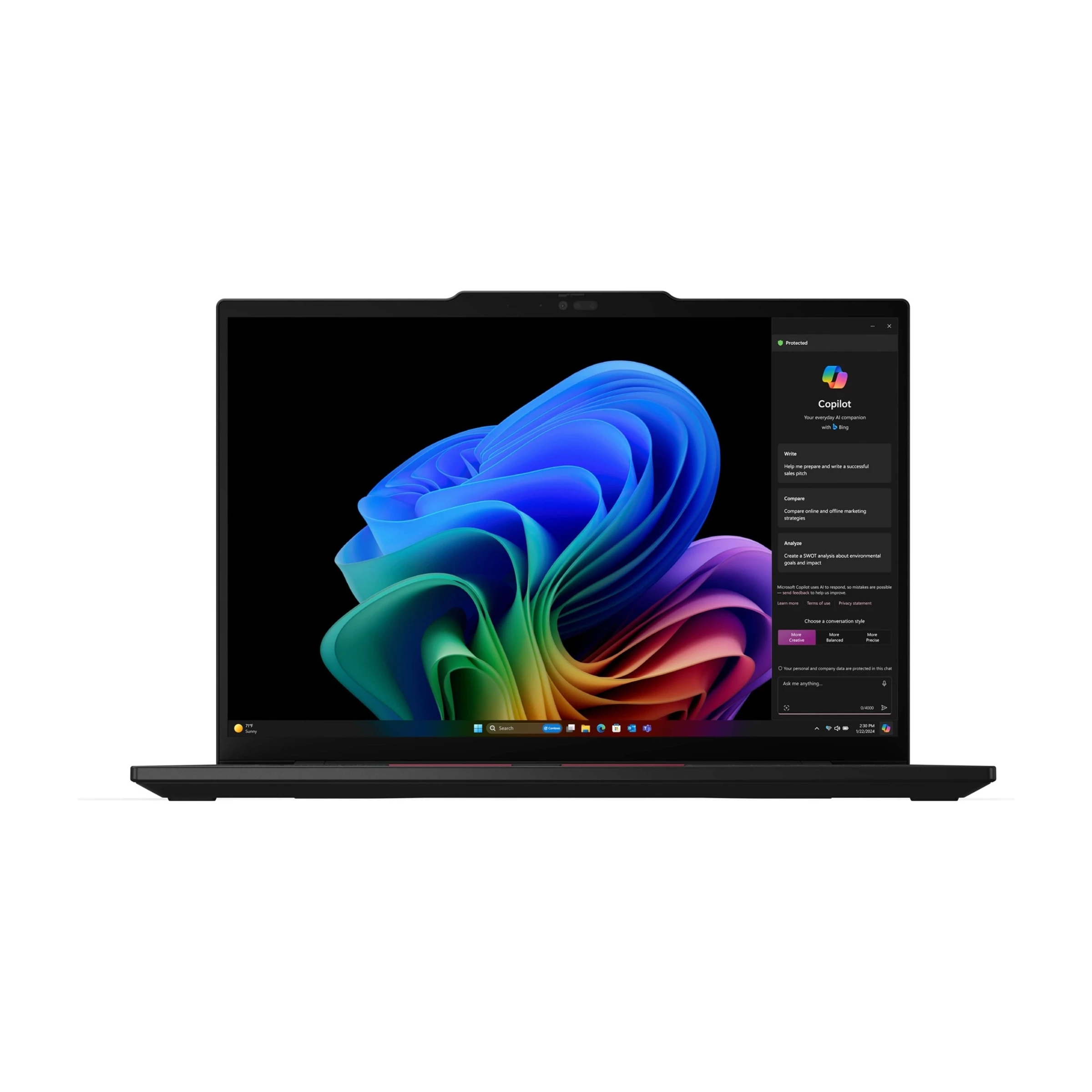 Lenovo ThinkPad T14s Gen 6 21TB0032MX 14" bærbar pc billede 1