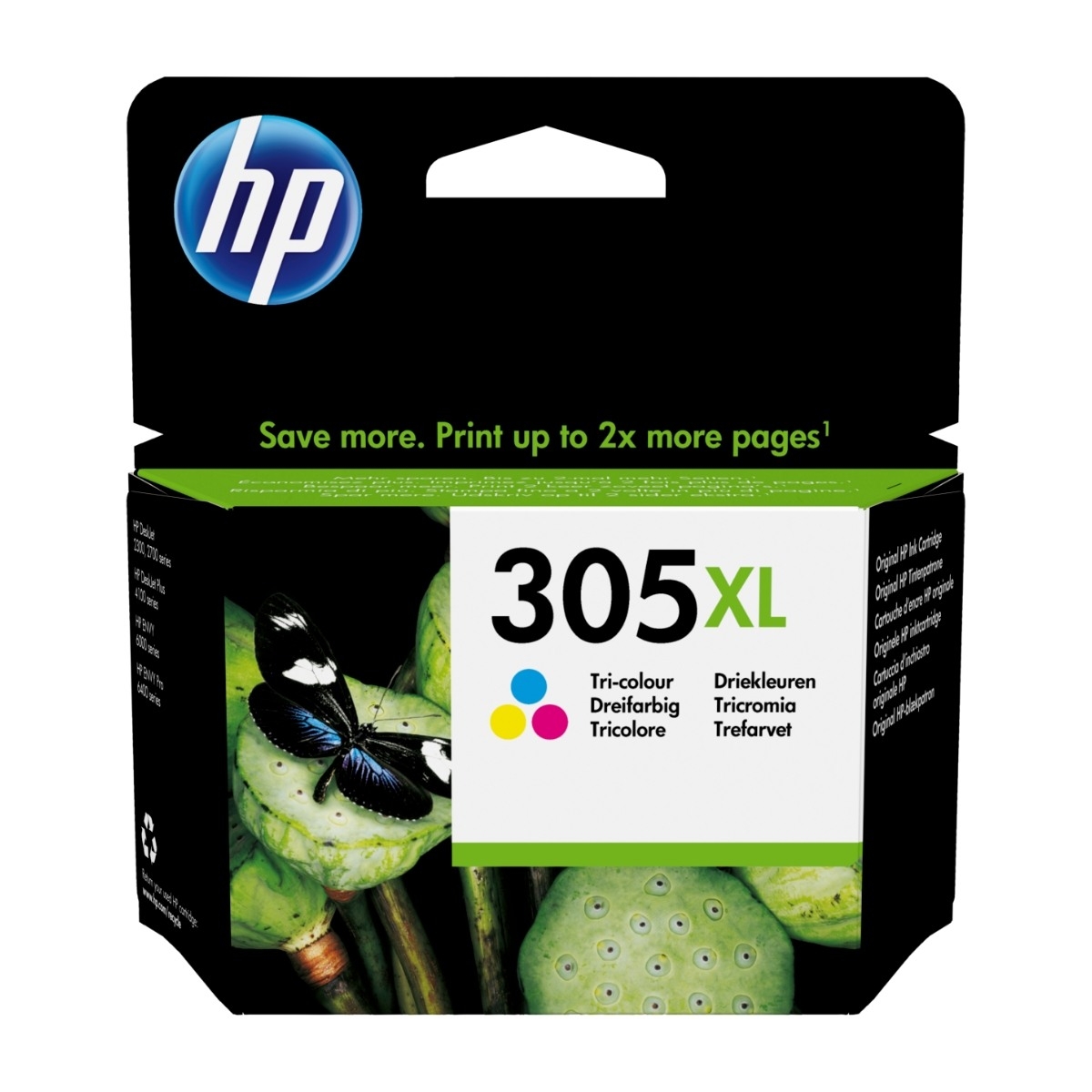 HP 305 XL blækpatron Tre farver 3ym63ae billede 1