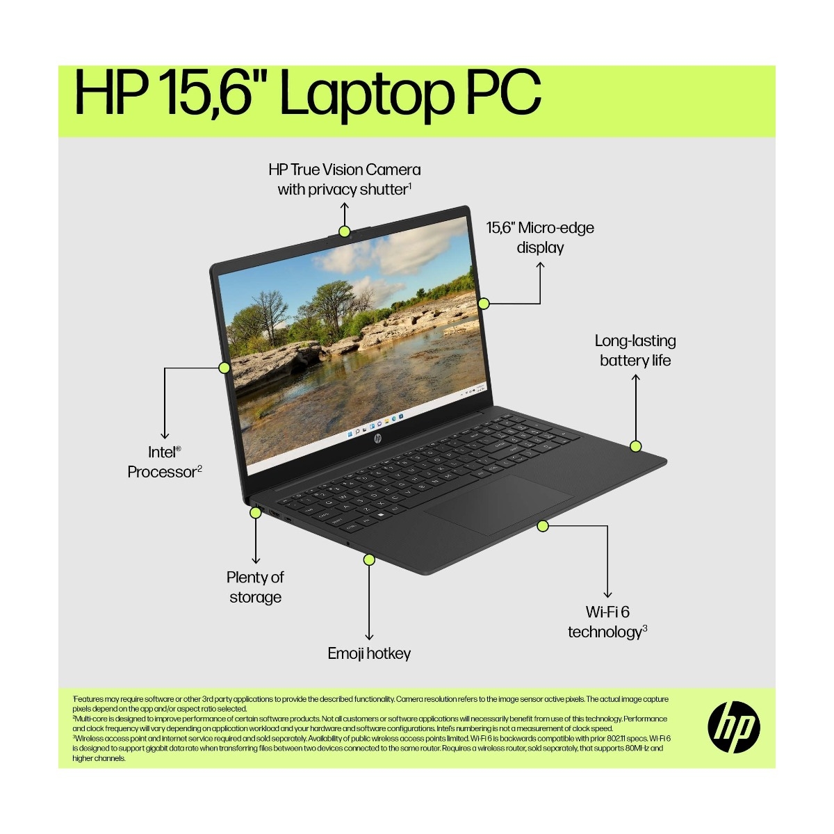 HP Laptop 15-fd0085no 15,6" bærbar pc billede 3