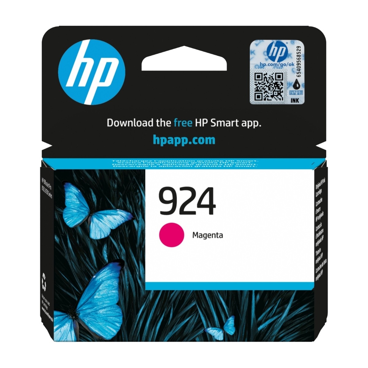 HP 924, magenta blækpatron billede 1