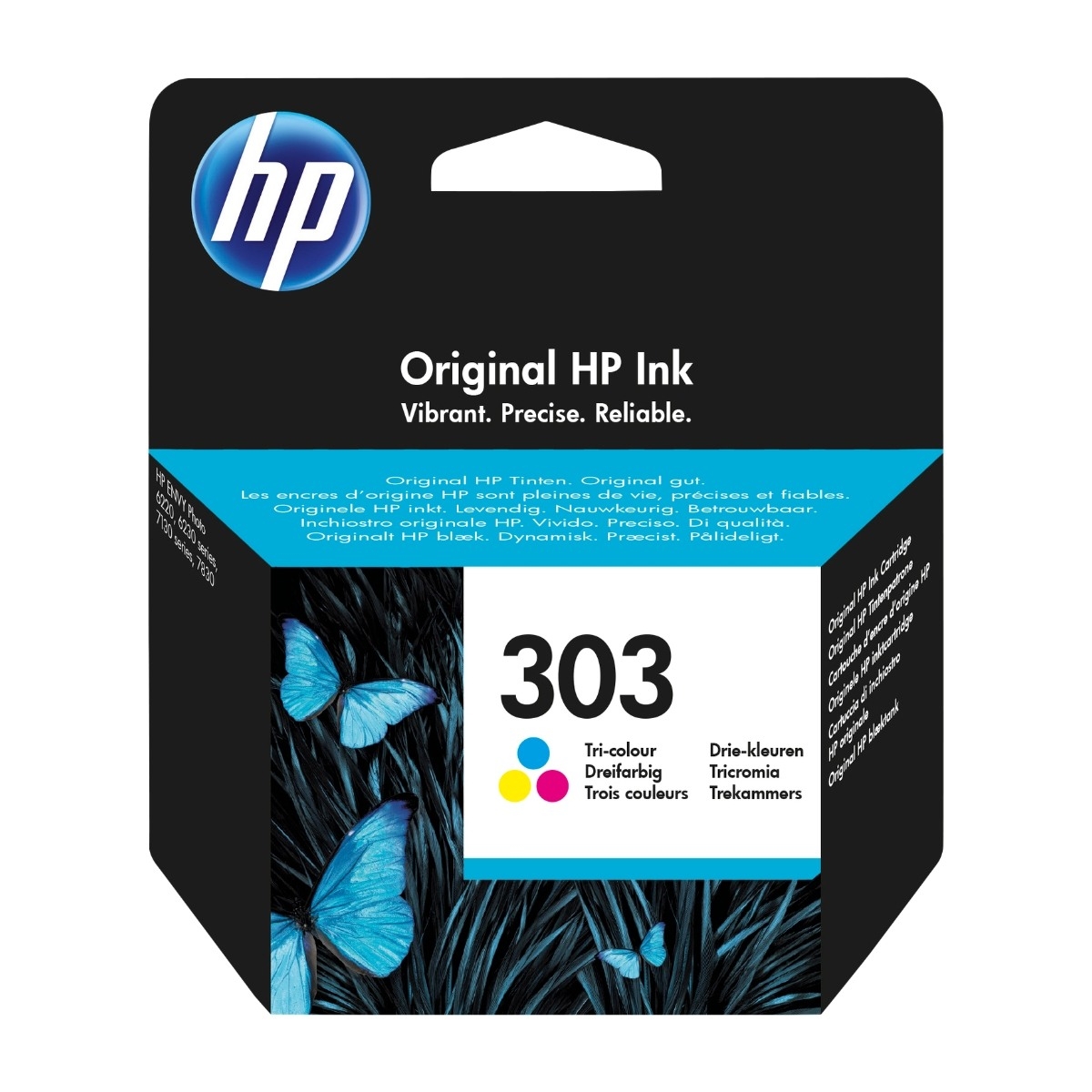 HP 303 Tri-farvet blækpatron t6n01ae billede 1