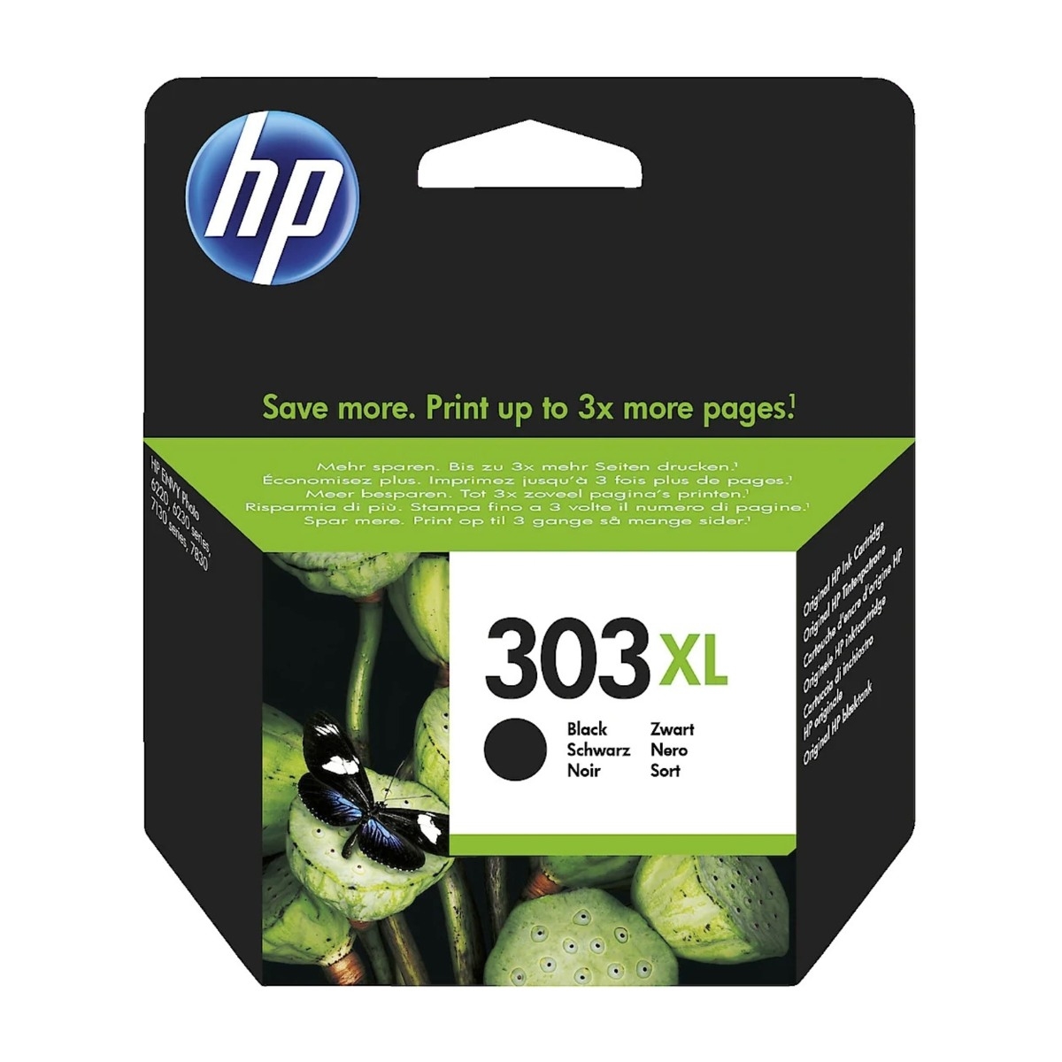 HP 303 Xl, sort blækpatron t6n04ae billede 1
