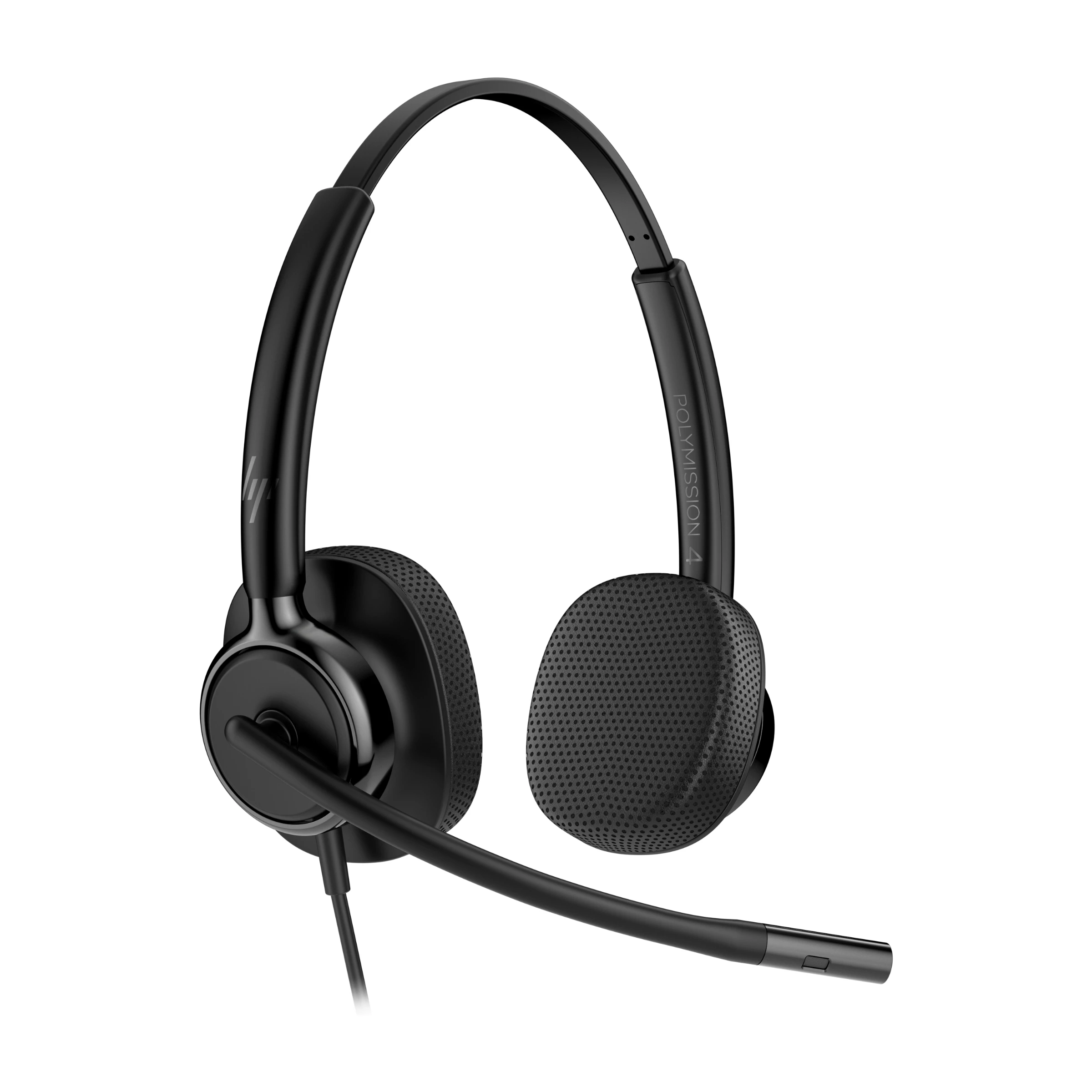 HP Poly Mission 425 Stereo Headset med ledning, sort billede 2