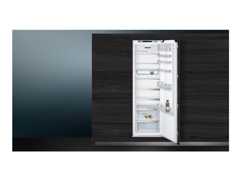 Siemens iQ500 KI81RAFE1 - Køleskab - til indbygning - niche - bredde: 56 cm - dybde: 55 cm - højde: 177.5 cm - 319 liter - Klasse E - Fladhængsel billede 2