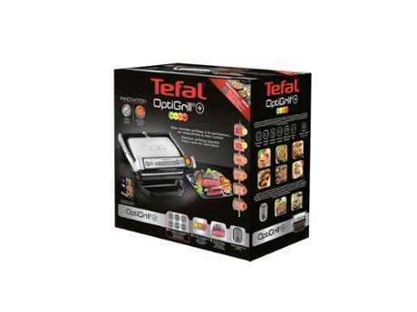 Tefal OptiGrill+ GC712D12 - grill - silver