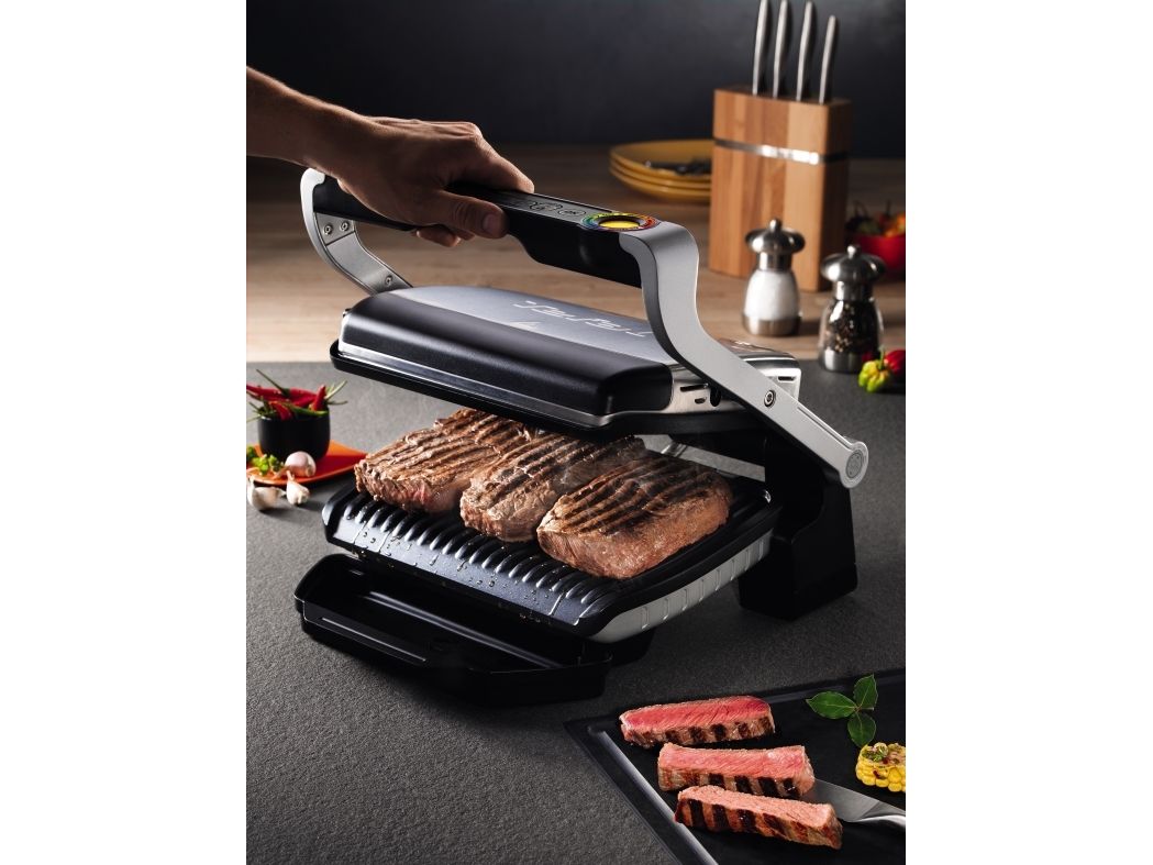 Tefal OptiGrill+ GC712D12 - grill - silver