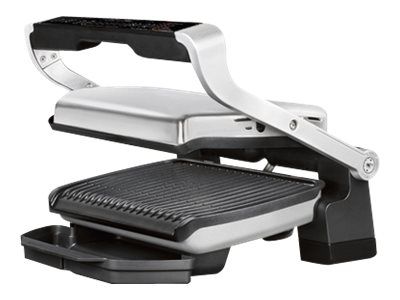 Tefal OptiGrill+ GC706D34 - Grill - elektrisk - 600 cm2 - rustfrit stål/sort