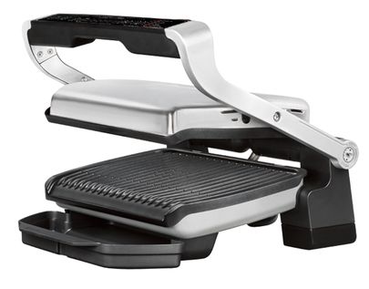 Tefal OptiGrill+ GC706D34 - Grill - elektrisk - 600 cm2 - rustfrit stål/sort