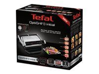 Tefal OptiGrill+ GC706D34 - Grill - elektrisk - 600 cm2 - rustfrit stål/sort