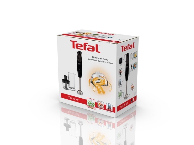 Tefal Optichef HB6418, Nedsænkning blender, 0,8 L, Impulsfunktion, 800 W, Sort, Grå billede 3