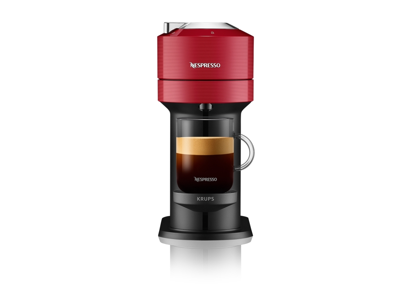 Krups Vertuo Next XN9105, Kapsel kaffemaskine, 1,1 L, Kaffekapsel, 1500 W, Rød
