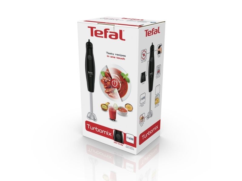 Tefal Turbomix HB1218, Nedsænkning blender, 0,8 L, 350 W, Sort billede 4
