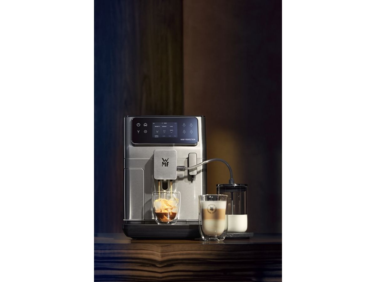 WMF Perfection CP812D, Espressomaskine, 3 L, Kaffebønner, Indbygget kværn, 1550 W, Rustfrit stål