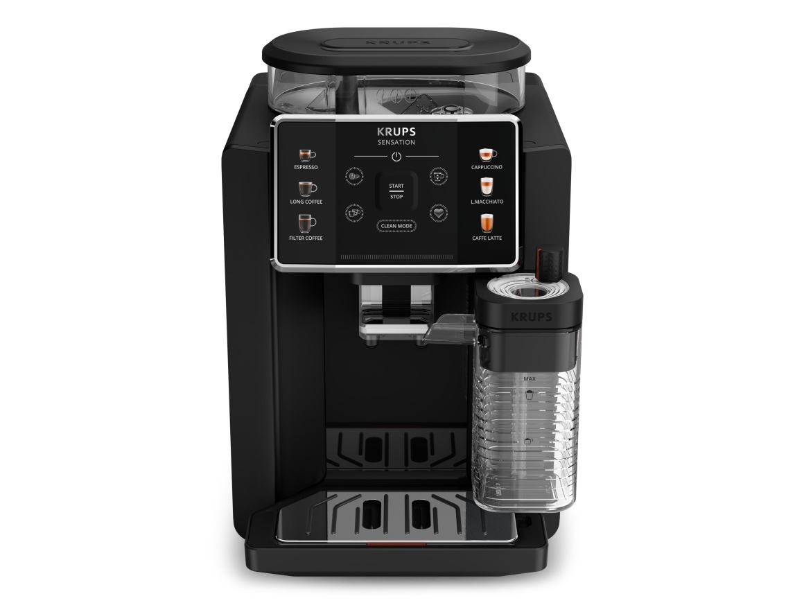 Krups EA9128D, Espressomaskine, Kaffebønner, Indbygget kværn, Sort