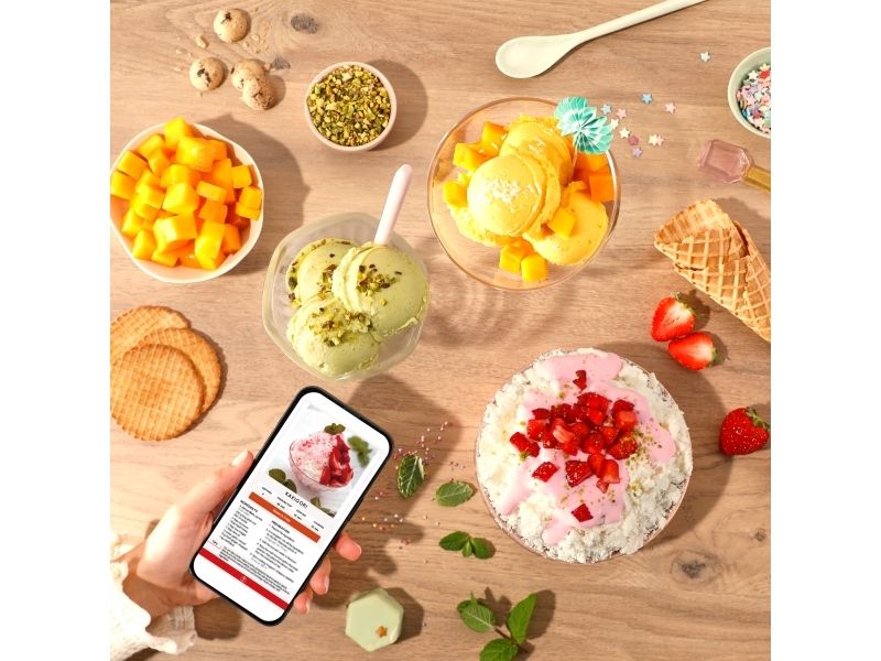 Tefal Dolci IG602AE0, Traditionel ismaskine, 1,4 L, 1 skåle, Hvid, Rise, Plast