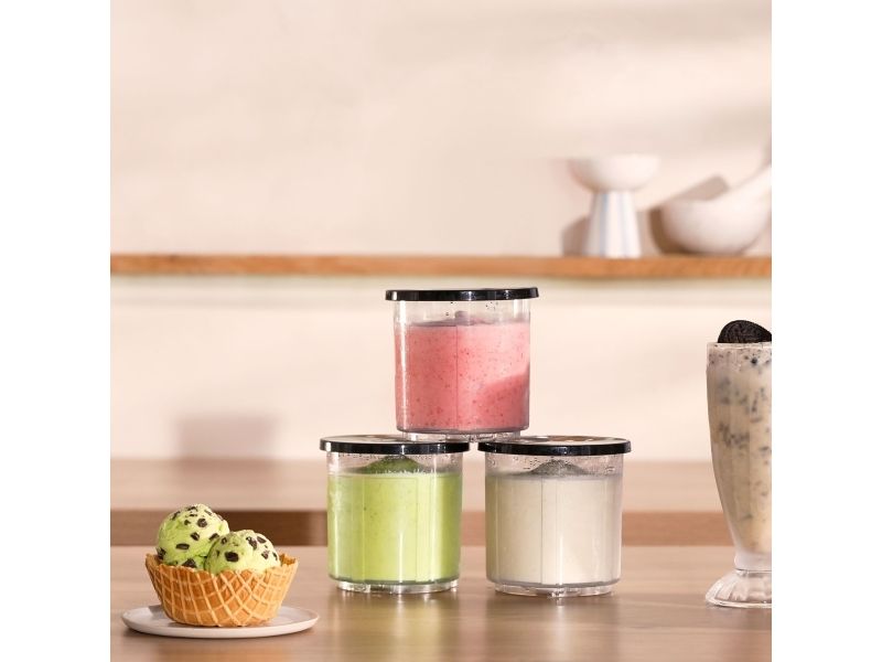 Tefal Dolci IG602AE0, Traditionel ismaskine, 1,4 L, 1 skåle, Hvid, Rise, Plast