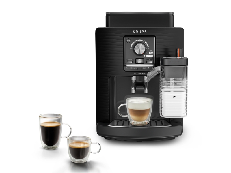 Krups EA5028, Espressomaskine, 2 L, Kaffebønner, Indbygget kværn, 1450 W, Sort