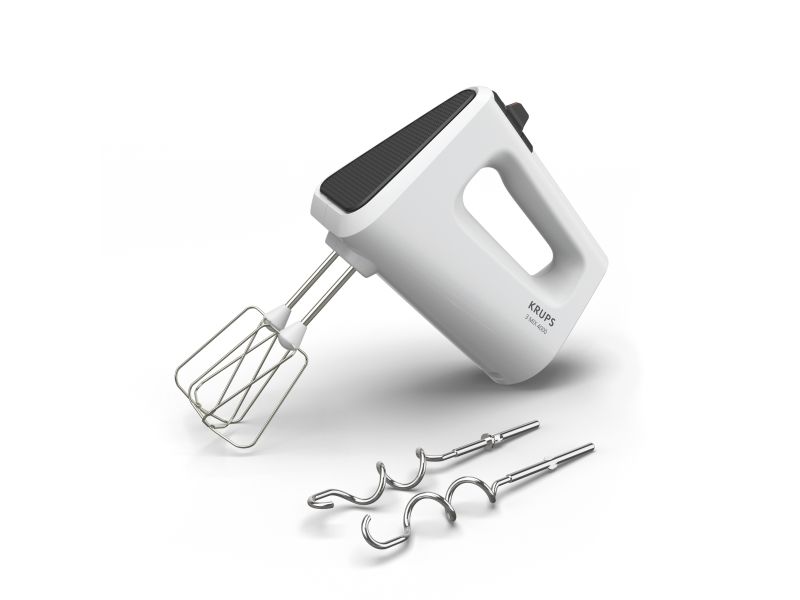 Krups GN4001, Håndmixer, Hvid, Ælte, Mikse, Løftestang, 450 W, 95 mm billede 1