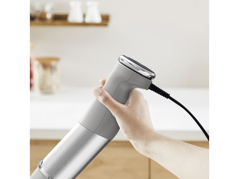 Tefal Quickchef+ HB673B30, Nedsænkning blender, 1000 W, Grå, Rustfrit stål