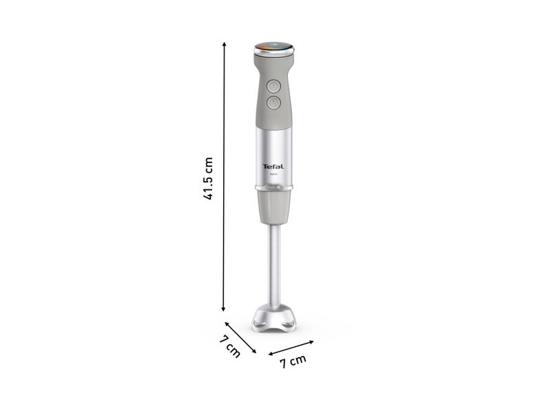 Tefal Quickchef+ HB673B30, Nedsænkning blender, 1000 W, Grå, Rustfrit stål