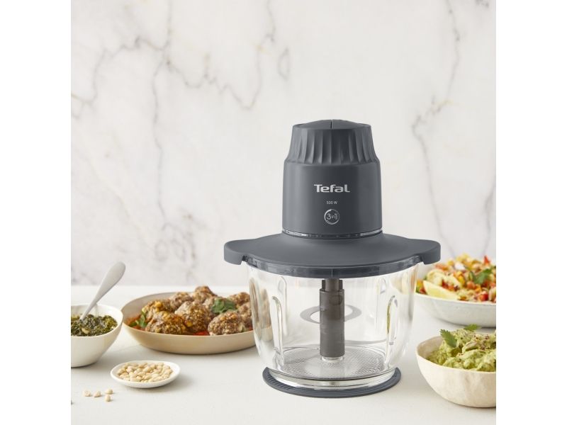 Tefal Choppeo MB603138, 2 L, Sort, Transparent, Glas, Rustfrit stål, 500 W, Vekselstrøm billede 3