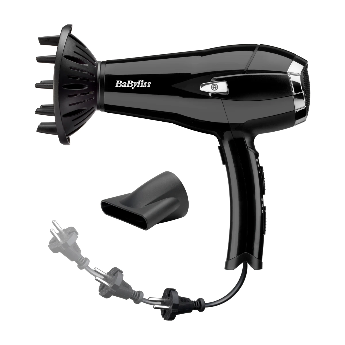Babyliss D374DE Cordkeeper 2000 hårtørrer billede 3