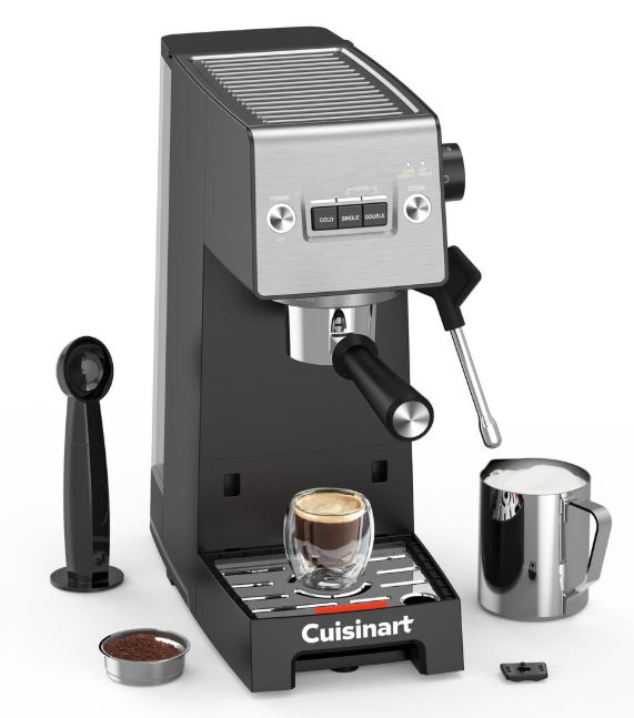 Cuisinart Slim espressomaskine, 15 bar tryk, 1,5 liter vandtank billede 1
