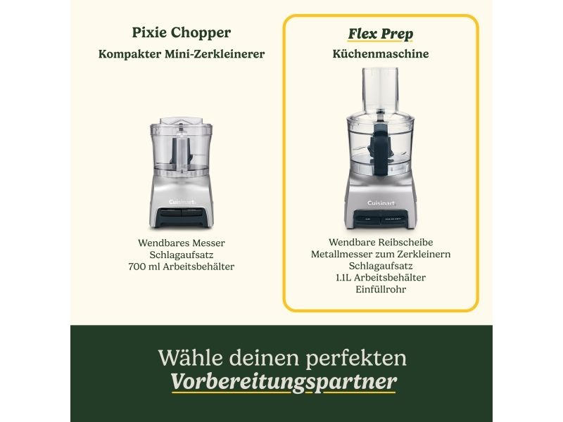 Cuisinart FlexPrep, 1,1 L, Sølv, Knapper, Plast, Rustfrit stål billede 3