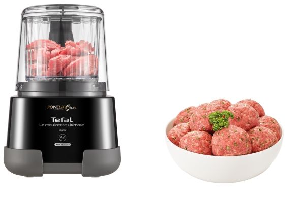 Moulinex DP8108, 0,55 L, 0,35 kg, Sort, Titanium, 1000 W