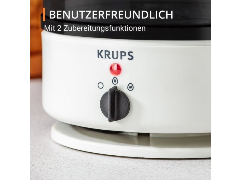 Krups EG 230115, 7 æg, Plast, Dreje, Hvid, 187 mm, 134 mm