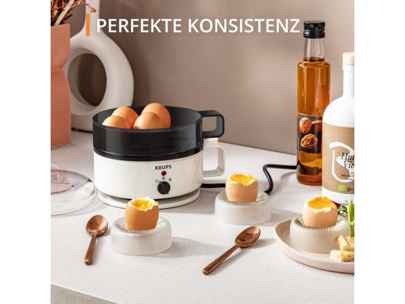 Krups EG 230115, 7 æg, Plast, Dreje, Hvid, 187 mm, 134 mm
