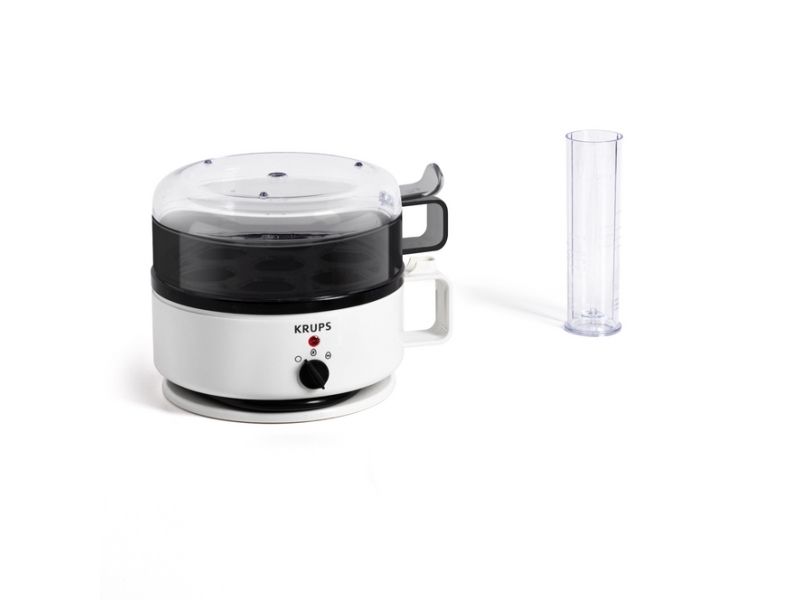 Krups EG 230115, 7 æg, Plast, Dreje, Hvid, 187 mm, 134 mm