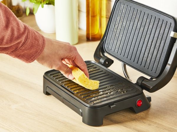 Tefal Inicio GC270D10 - Grill - elektrisk - 334 cm2 - rustfrit stål/sort