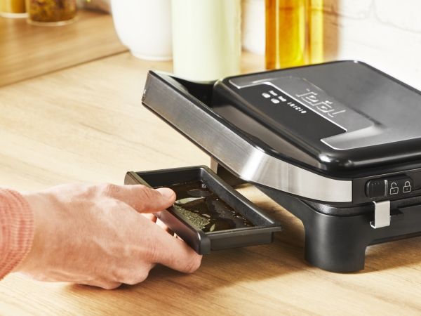 Tefal Inicio GC270D10 - Grill - elektrisk - 334 cm2 - rustfrit stål/sort