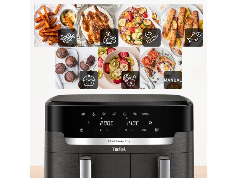 Tefal Dual Easy Fry EY942HE0 - double hot air fryer