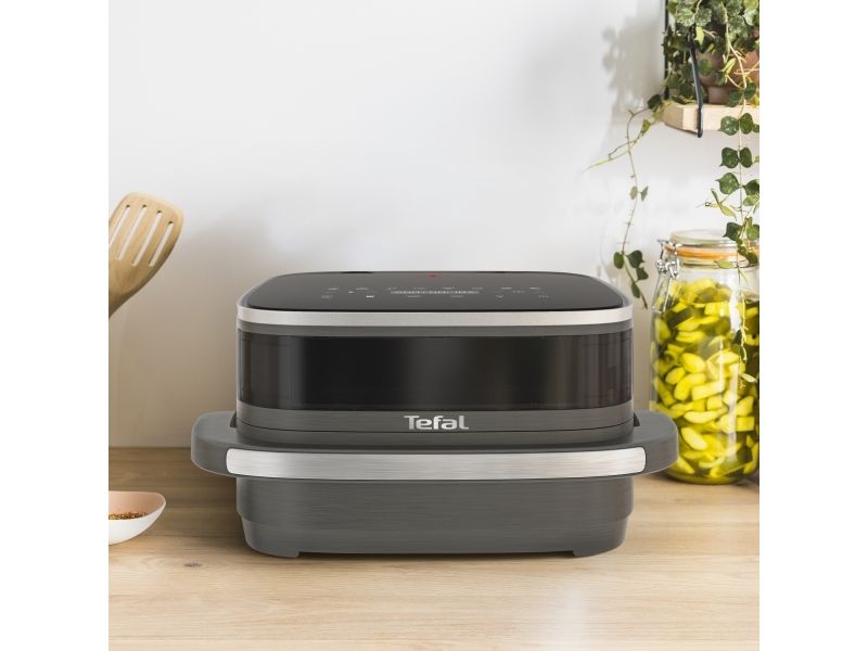 Tefal Easy Fry XL Surface FW402HE0, Varmluftsteger, 1,2 kg, Enkelt, Sort, Grå, Berøring, Enkeltstående