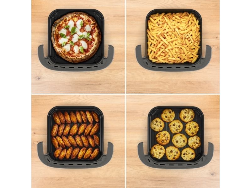 Tefal Easy Fry XL Surface FW402HE0, Varmluftsteger, 1,2 kg, Enkelt, Sort, Grå, Berøring, Enkeltstående