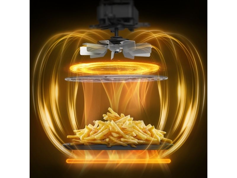 Tefal Easy Fry XL Surface FW402HE0, Varmluftsteger, 1,2 kg, Enkelt, Sort, Grå, Berøring, Enkeltstående