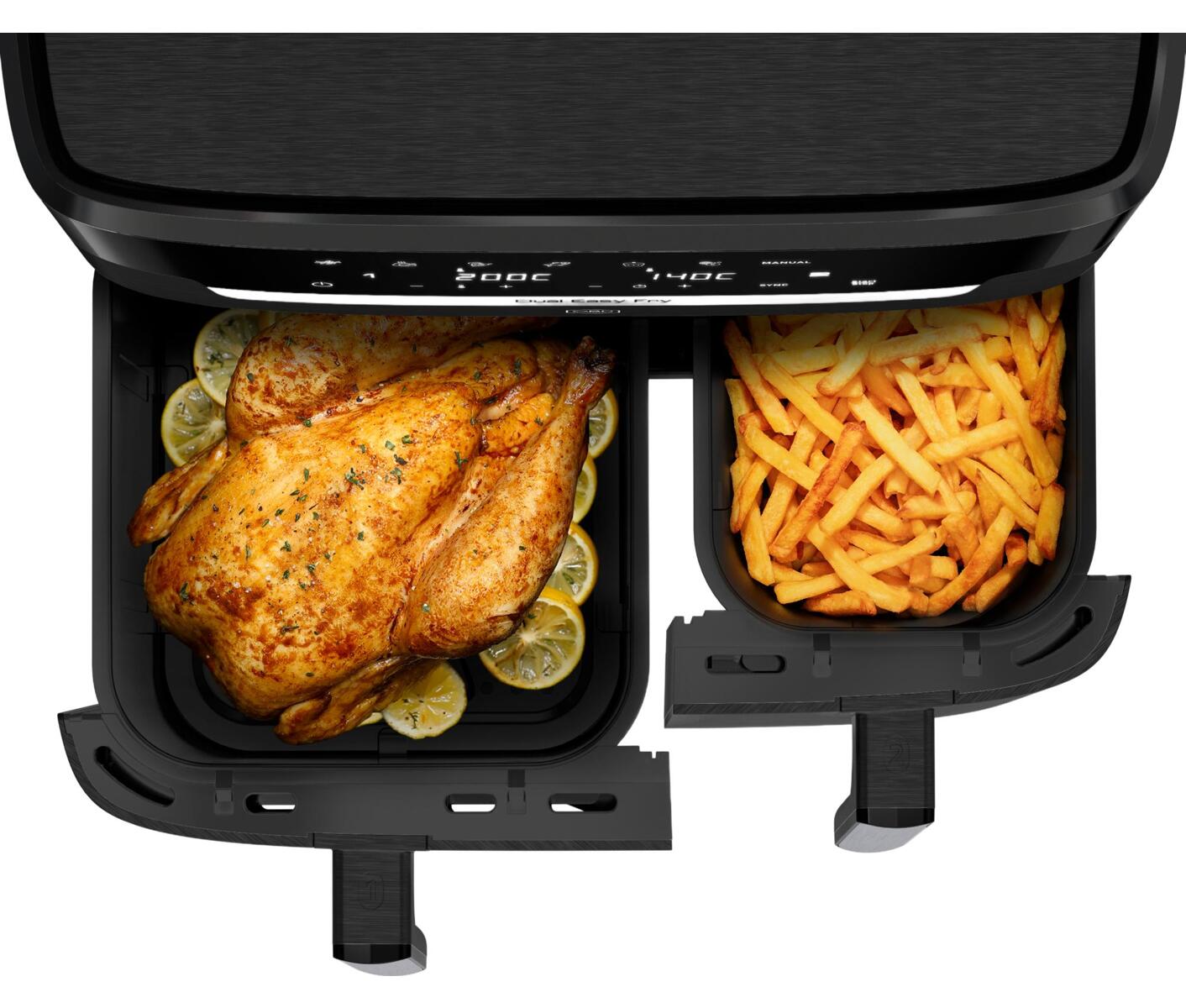 Obh Xxl Dual Easy Fry 11 L. Black Airfryer billede 4